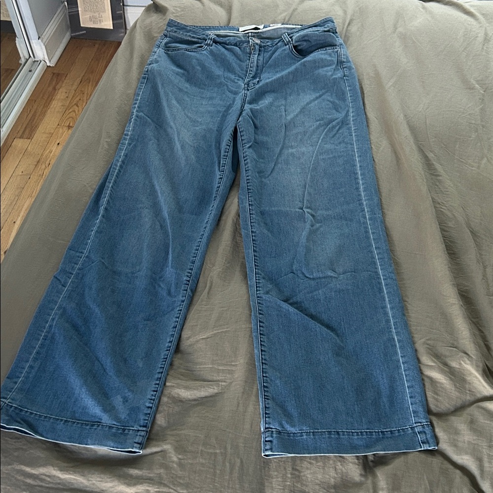 Coldwater Creek smooth and soft, lightweight denim trouser jeans, size 6 - Picture 2 of 10